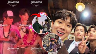 Bts Taehyung Was Caught On Vacation In Hawaii With The Wooga Squad Seo Joon And V Show Their Bond
