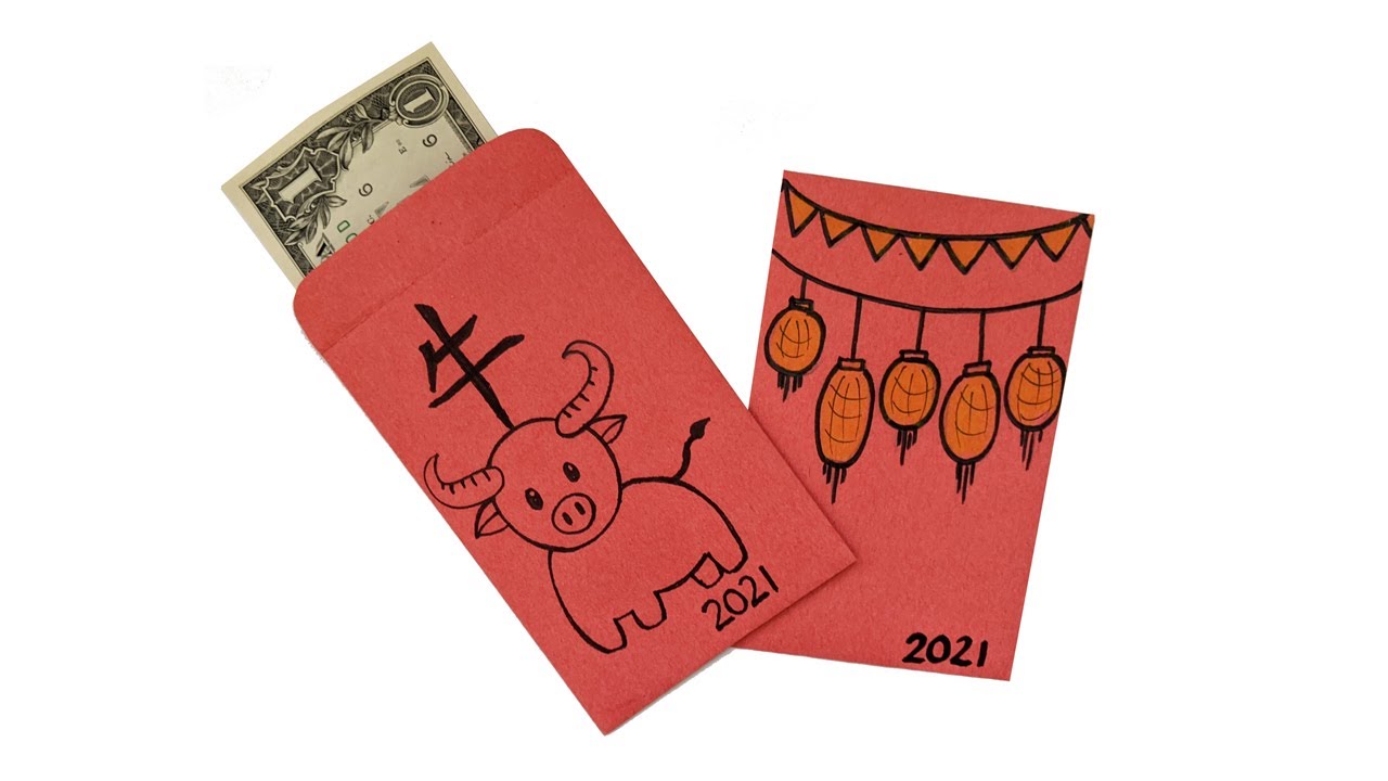 Chinese Red Envelopes DIY Printable for Kids (Video Tutorial)