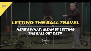 Letting the ball travel in the zone: Steve Springer Hitting Advice screenshot 5