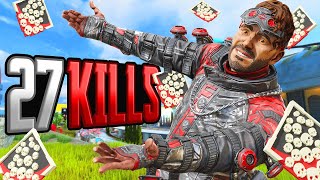 INSANE Mirage 27 KILLS and 6K Damage Apex Legends Gameplay Season 20