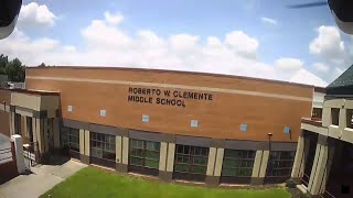 Drone footage of Roberto Clemente Middle School (My first drone shooting)