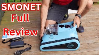 Smonet pool vacuum robot demonstration and review