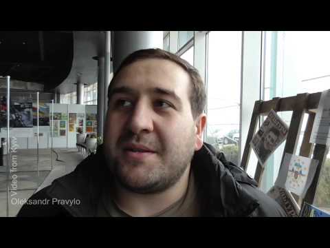 Грузины на выставке в Киеве. ქართველები კიევში. 19/02/2015