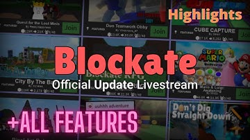 Official Blockate Update Stream Highlights (+ all update features)