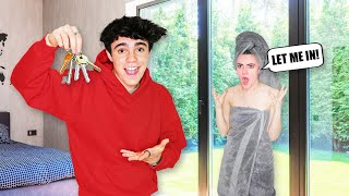 I LOCKED my Sister Out of Her Own HOUSE! **Prank**