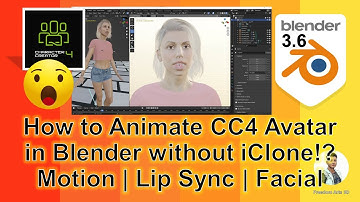 How to Animate CC4 Avatar in Blender - | Motion | Lip Sync | Facial | Character Creator 4 - Tutorial