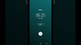 Galaxy S8 Alarm Screen