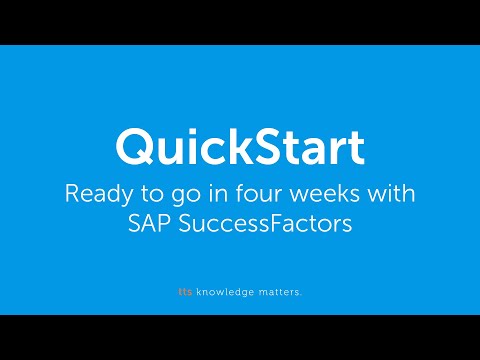 QuickStart: Ready to go in four weeks with SAP SuccessFactors