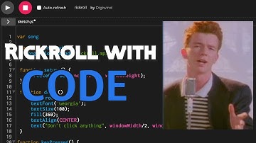 Rickroll Your Friends with CODE | p5.js