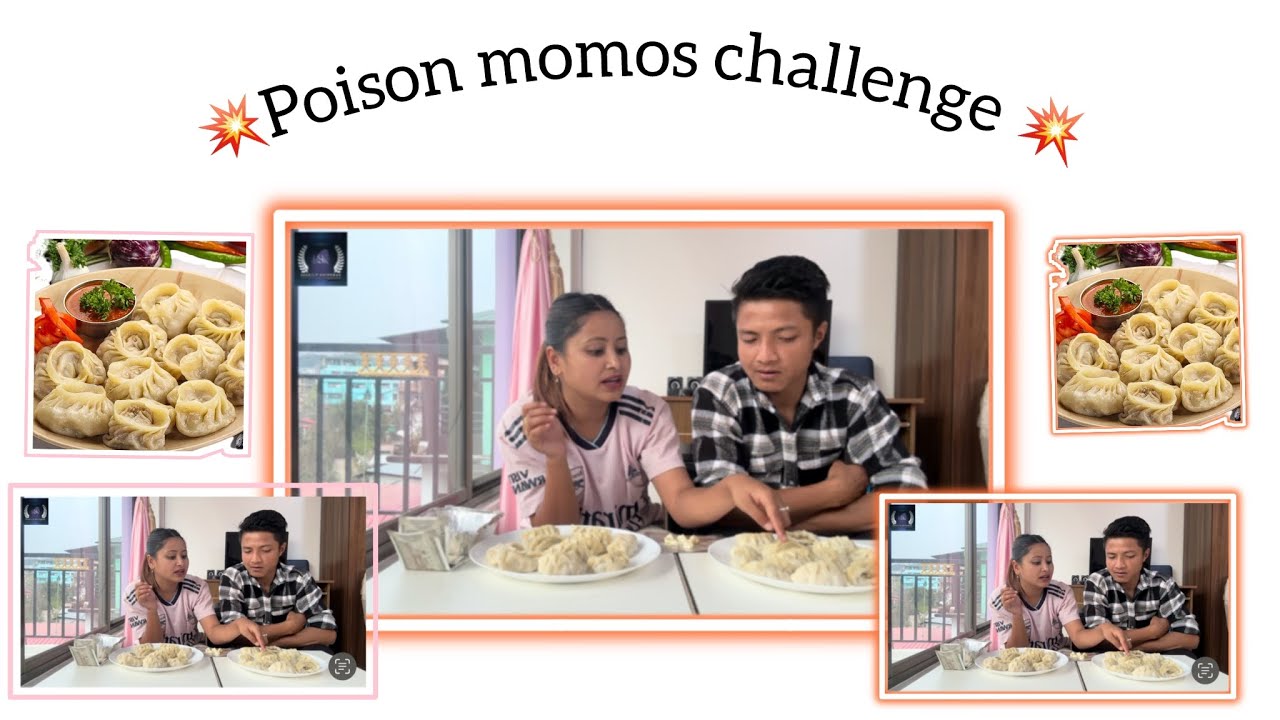 Poison momos challenge 💥💥|| boom 💥 🤯 || @SherilinKhongwarchannel 