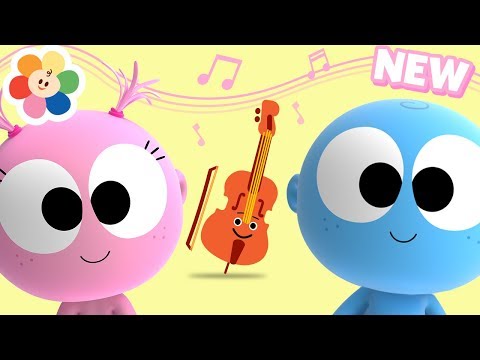 laughing-with-funny-googoo-&-gaagaa-baby-|-cello-music-for-babies-|-learn-musical-instruments-sounds