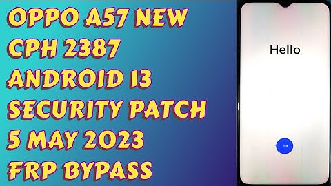 Oppo A57 NEW Cph 2387| FRP Bypass Without Pc 100% working | Android 13|#oppo_a57_new_frp_bypass
