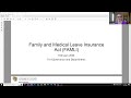 Cu cancer center family and medical leave insurance act