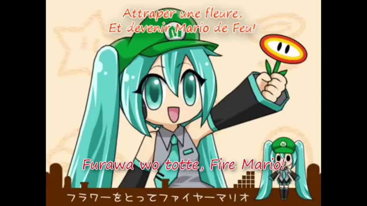 Hatsune Miku Go Go Mario Vostfr Romaji Youtube