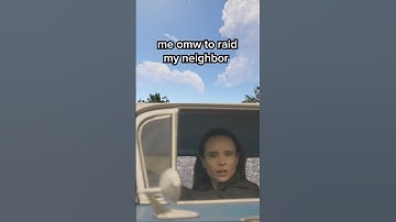 POV : you and your neighbor meet on the way to raid each other #shorts