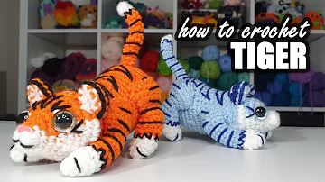 Finished Derpy Tiger Crochet Pattern Example Example of a finished Derpy Tiger Crochet Pattern