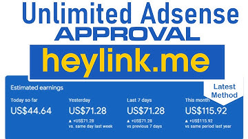 Heylink.me adsense approval | Unlimited AdSense Approval New Method #heylink #adsense #adsensetips