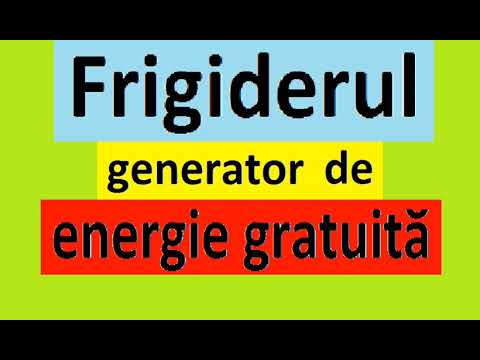 Frigiderul - generator de energie gratuita