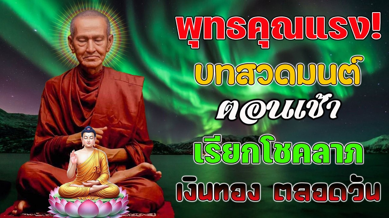 บทสวดมนต์ตอนเช้า เรียกโชคลาภ เงินทอง ตลอดวัน วามสุขความเจริญด้วยเถิด🙏🙏🙏แผ่เมตตา แผ่ส่วนกุ