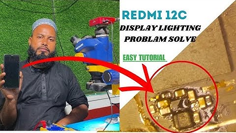 Redmi 12C Display Lighting Problem Easy Tutorial