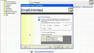 EmailUnlimited - How to import a CSV contact list and send a personalized mailing