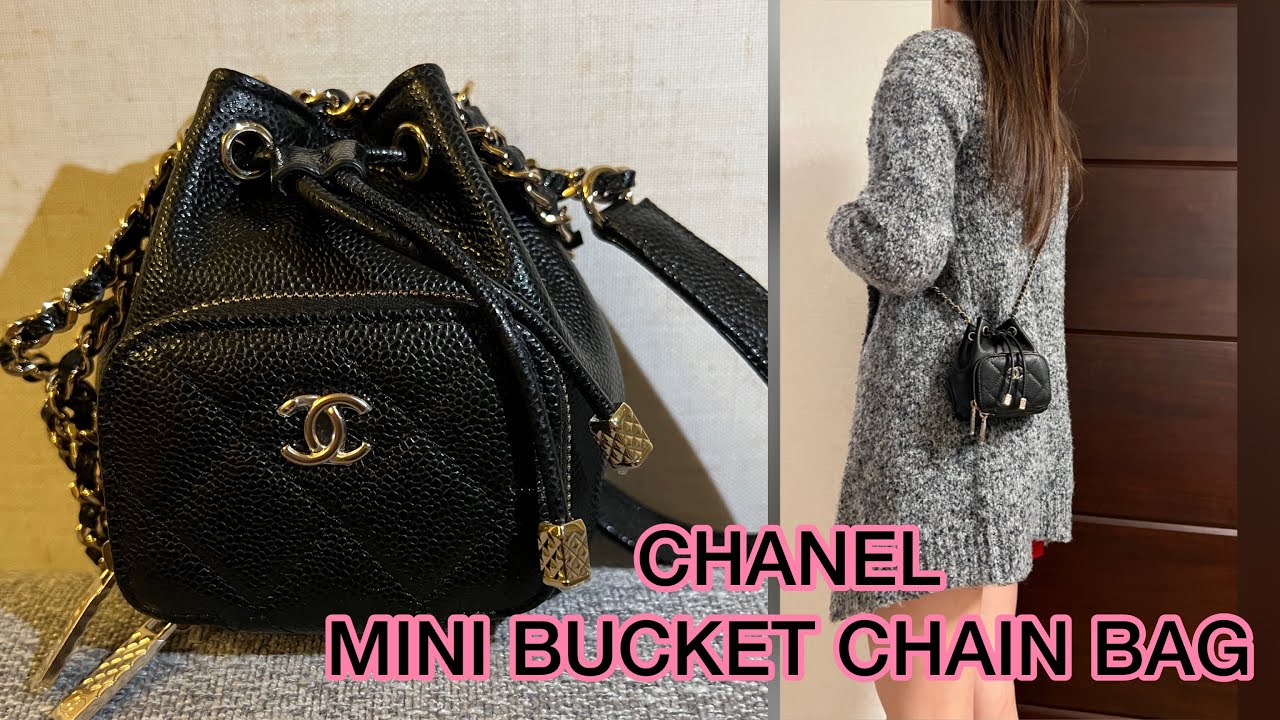 CHANEL MINI BUCKET CHAIN BAG : What fits / how to wear / Modshots