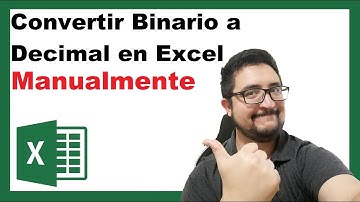 Convertir Binario a Decimal en Excel  Manualmente