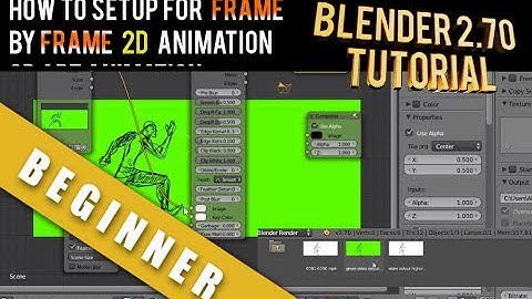 How To Setup Frame By Frame Animation 2d Art  Blender 2.70a