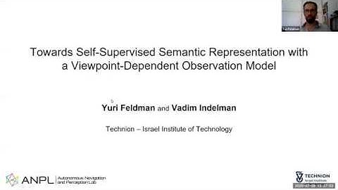 RSS SSRL 2020, Spotlight Talk: Towards Self-Supervised Semantic Representation ...