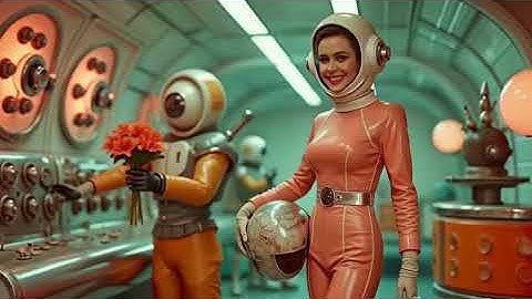 Back in space | Retro scifi style 80s spacesynth disco music video with retro futuristic 50s visuals