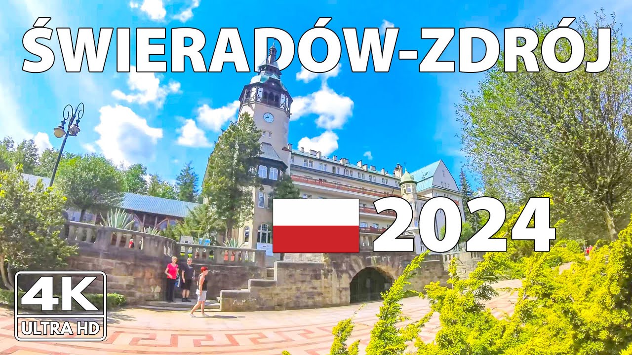 Свирядув-Здруй Польша Прогулка Walking Tour ☀️ 4K с Субтитрами