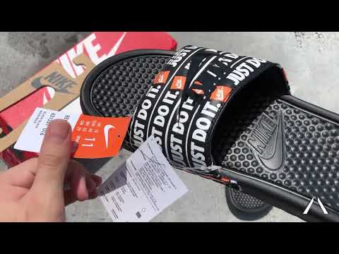 NIKE SANDALS Benassi JDI Print | ATLAS UNBOXING NIKE 631261 016