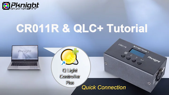 How to Connect Pknight Artnet Node CR011R with QLC+ | Step by Step Tutorial