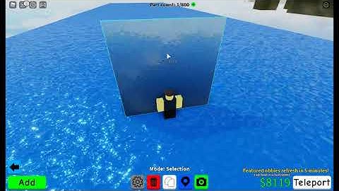HOW TO MAKE ONE WAY GLASS IN OBBY CREATOR! (ROBLOX)
