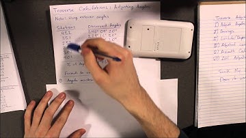 Traverse Calculations: Distributing Angular Misclosure