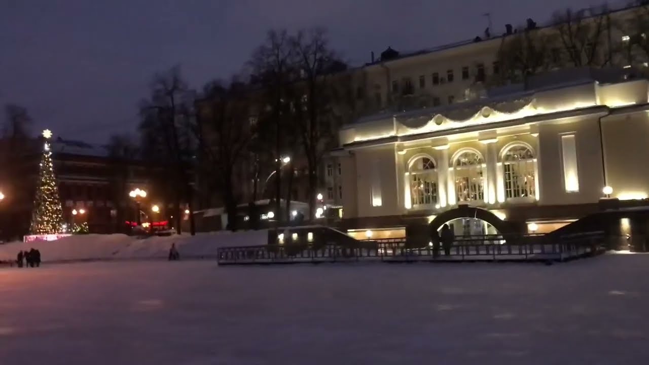 ⛸️ Каток на Патриарших прудах. Новый год на Патриках.