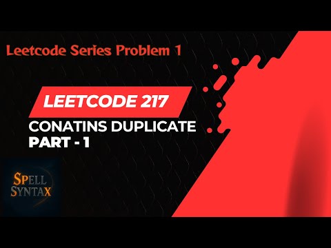 Java Program to Check for Duplicates in an Array | Contains Duplicate | LeetCode 217 | Spell Syntax