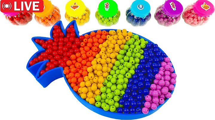 🔴LIVE: Satisfying Video l How To Make Rainbow Pineapple Bathtub From Mixing Beads Cutting ASMR