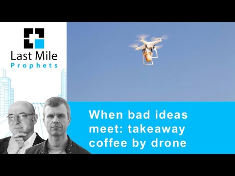 When bad ideas meet: takeaway coffee delivery by drone