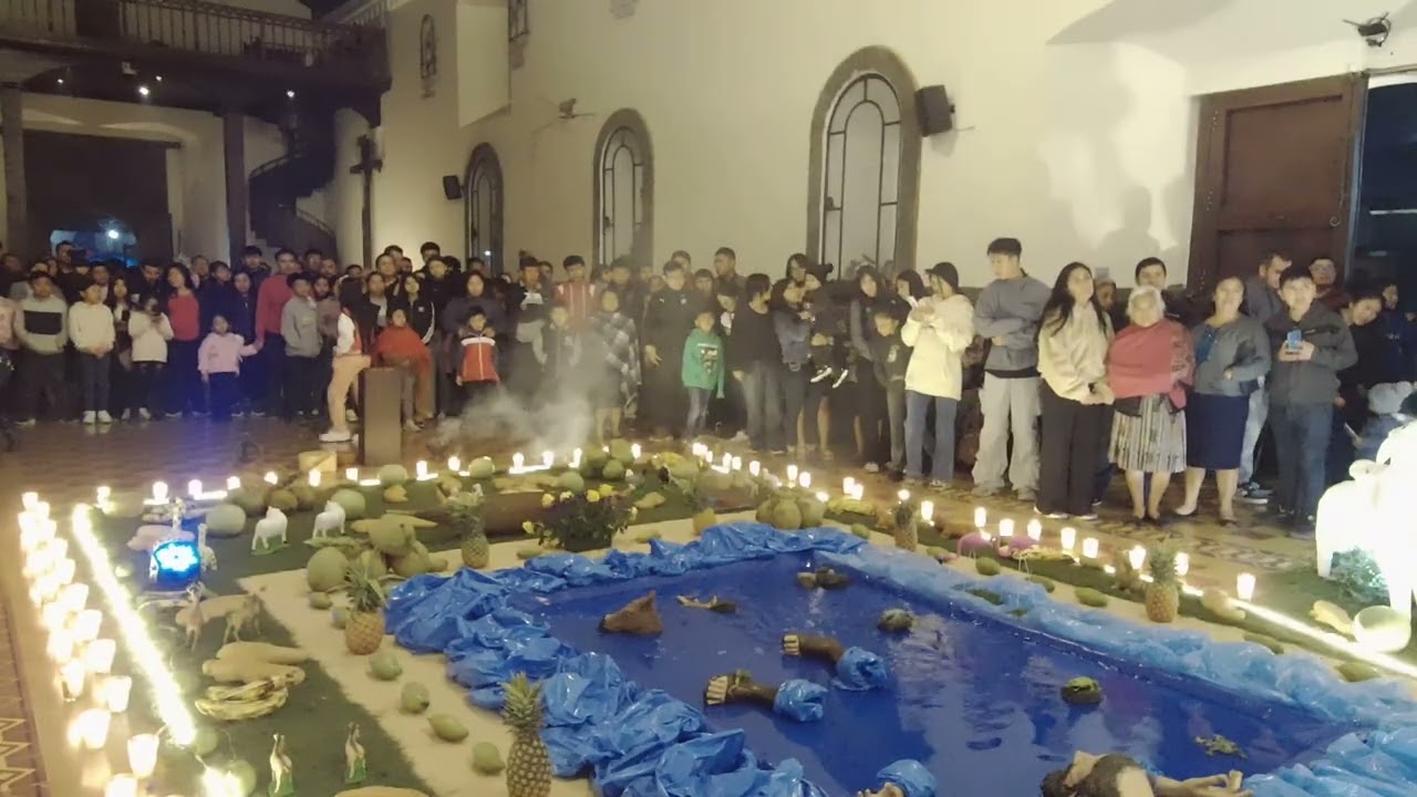 Del mango al melón: Alfombra bíblica del Arca de Noé en velación cuaresmal