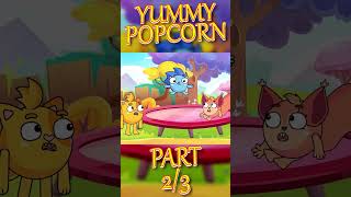 Yummy rainbow popcorn 🍿 PART 2 🐨 Kids songs and nursery rhymes #educational #forkids