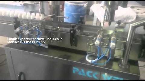 Two Head Dry Syrup Powder Filling Line Machine