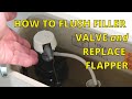 Flush Out the Toilet Fill Valve on a Slow Filling Toilet & Replace Flapper