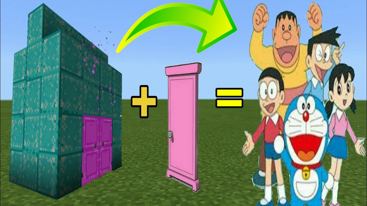  Cara  buat  Portal Doraemon  RCTI MinecraftPE MCPE YouTube