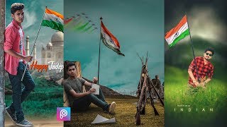 INDEPENDENT DAY SPECIAL PHOTO EDITING IN PICSART | ARMY EDITING IN MOBILE TUTORIAL screenshot 5