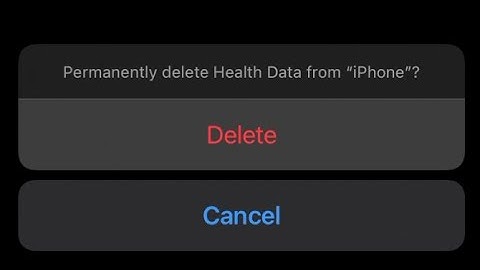 How to Delete All Health Data from iPhone