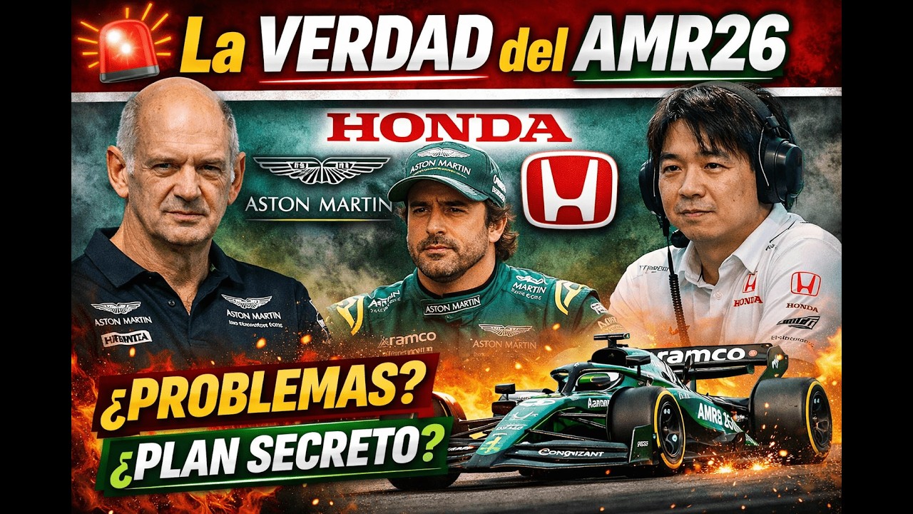🚨 La VERDAD del AMR26: qué está pasando realmente con Aston Martin, Honda y el nuevo motor
