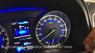 Maruti Suzuki Nexa Baleno Security Alarm Shock Sensor P Settings car BS6 Review