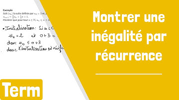Comment montrer une inégalité par récurrence ?