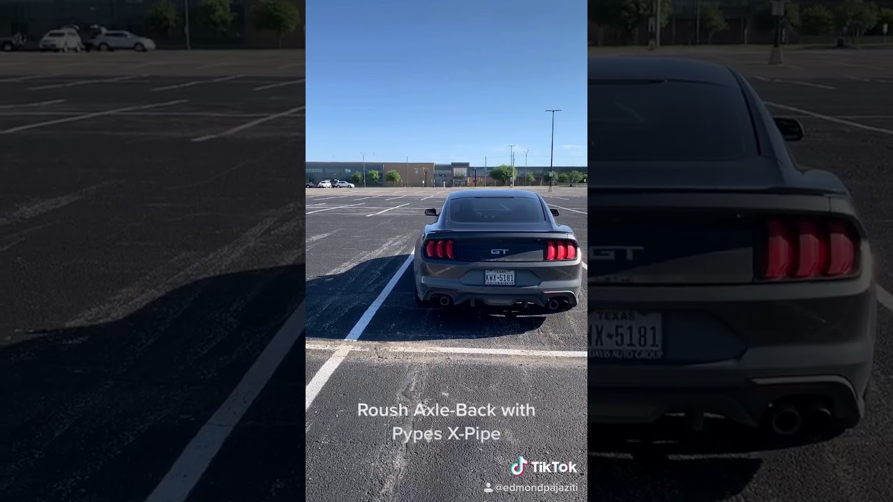 2018-mustang-gt-with-roush-axle-back-with-x-pipe-and-h-pipe-youtube